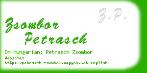 zsombor petrasch business card